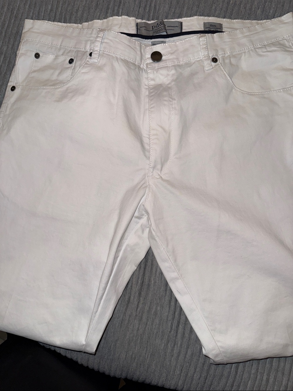 PD&C Men Slim Jeans White Size 36x32